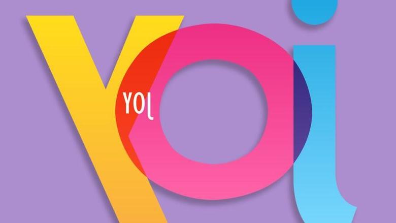 A graphic of the word JOY spelled out in bright, happy colors